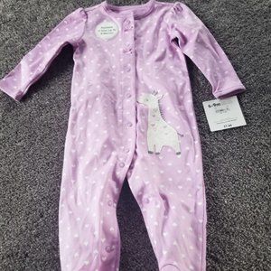 Child of Mine NWT purple pajamas size 6 - 9months